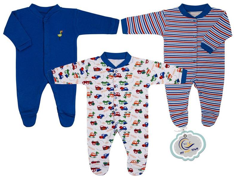 

MY BABY TOWN Unisex Cotton Printed Romper - Multi