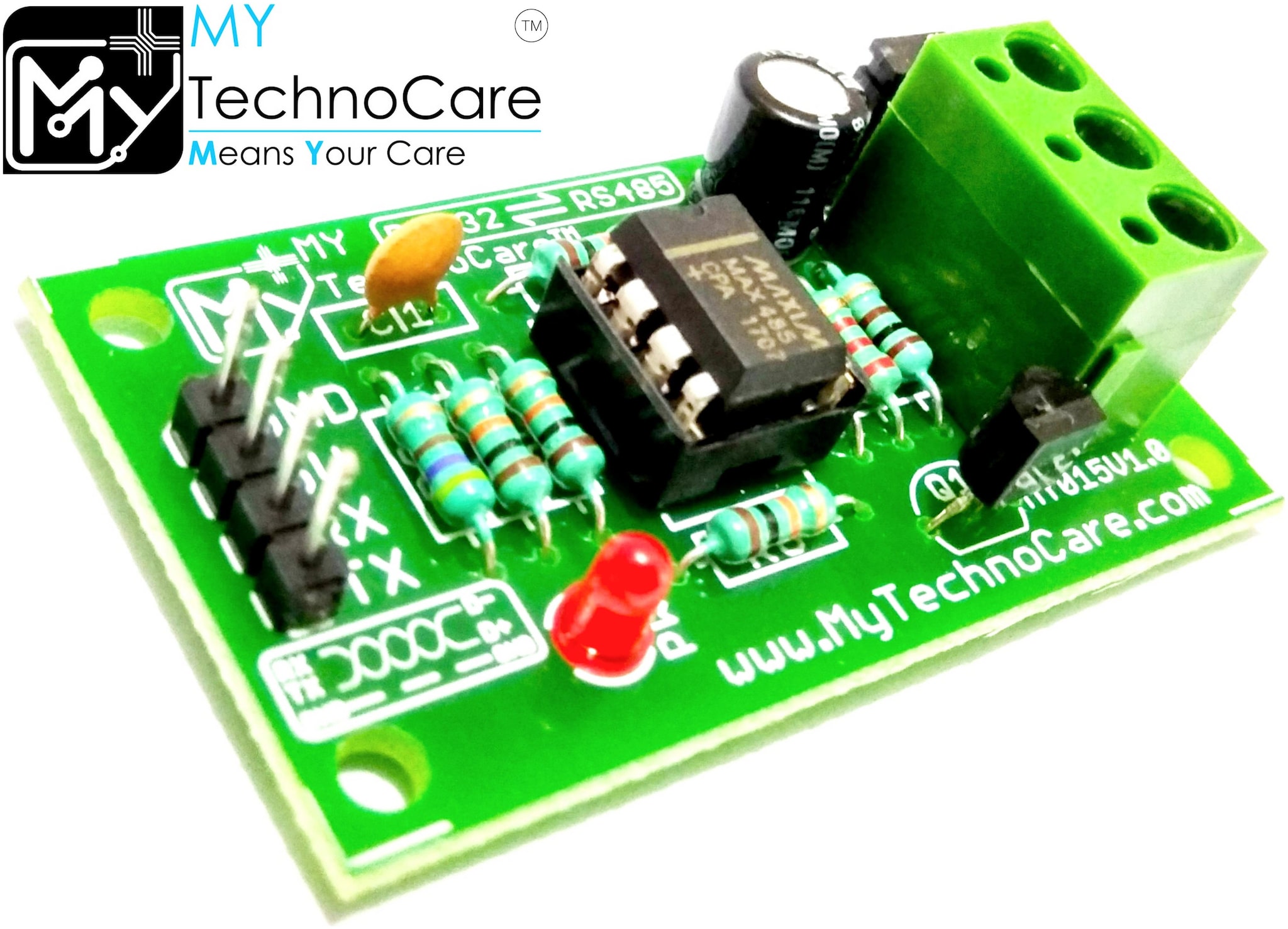 

MY TechnoCare MAX485 to RS232-TTL RS232-TTL to RS485 Board Bi-directional Receive Transmit Adapter Converter Module for RS485 Protocol 8051 Arduino PIC AVR ARM etc MY TechnoCare
