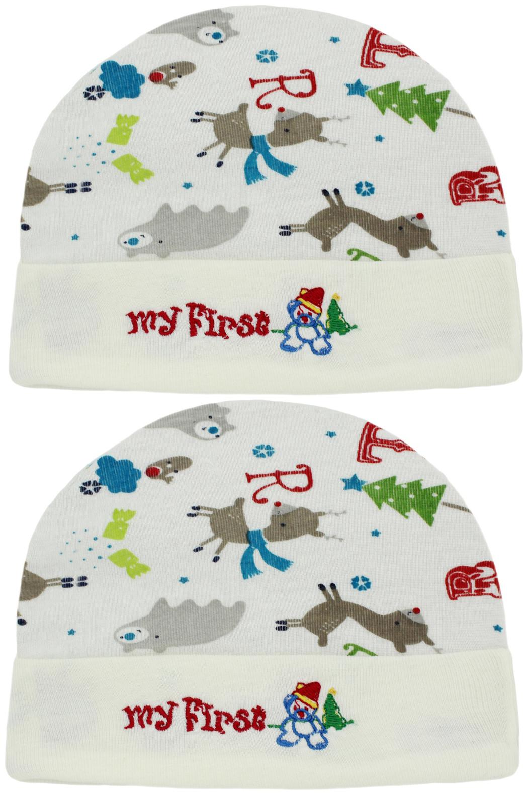 

Neska Moda Baby Boys And Girls Multicolor Cap For 0 To 18 Month Pack Of 2 KC10