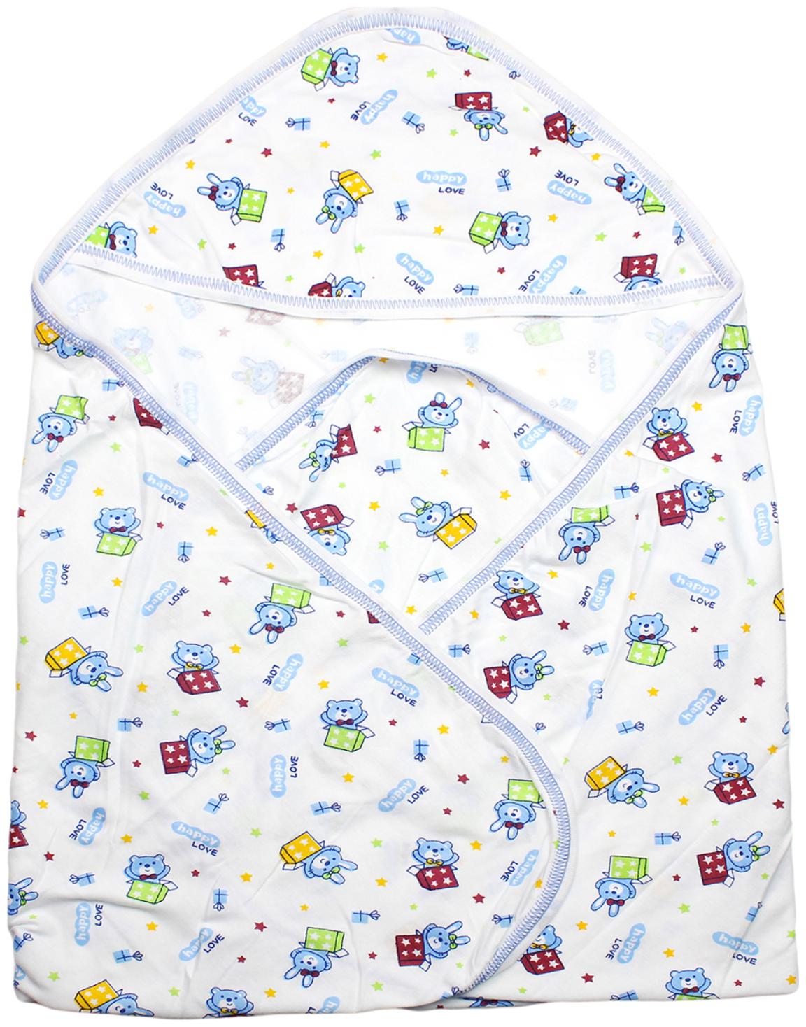 

Neska Moda Baby Boys Baby Girls Pack of 1 Blue Cotton Bath Towel