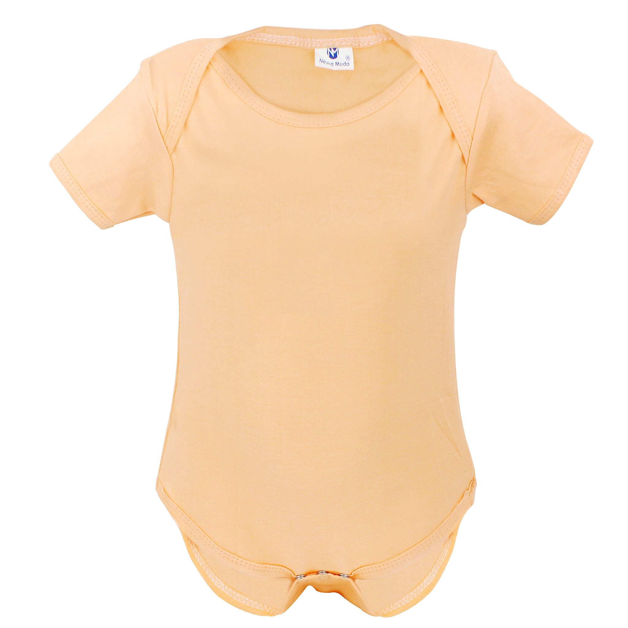 

Neska Moda Unisex Cotton Solid Body suit - Orange