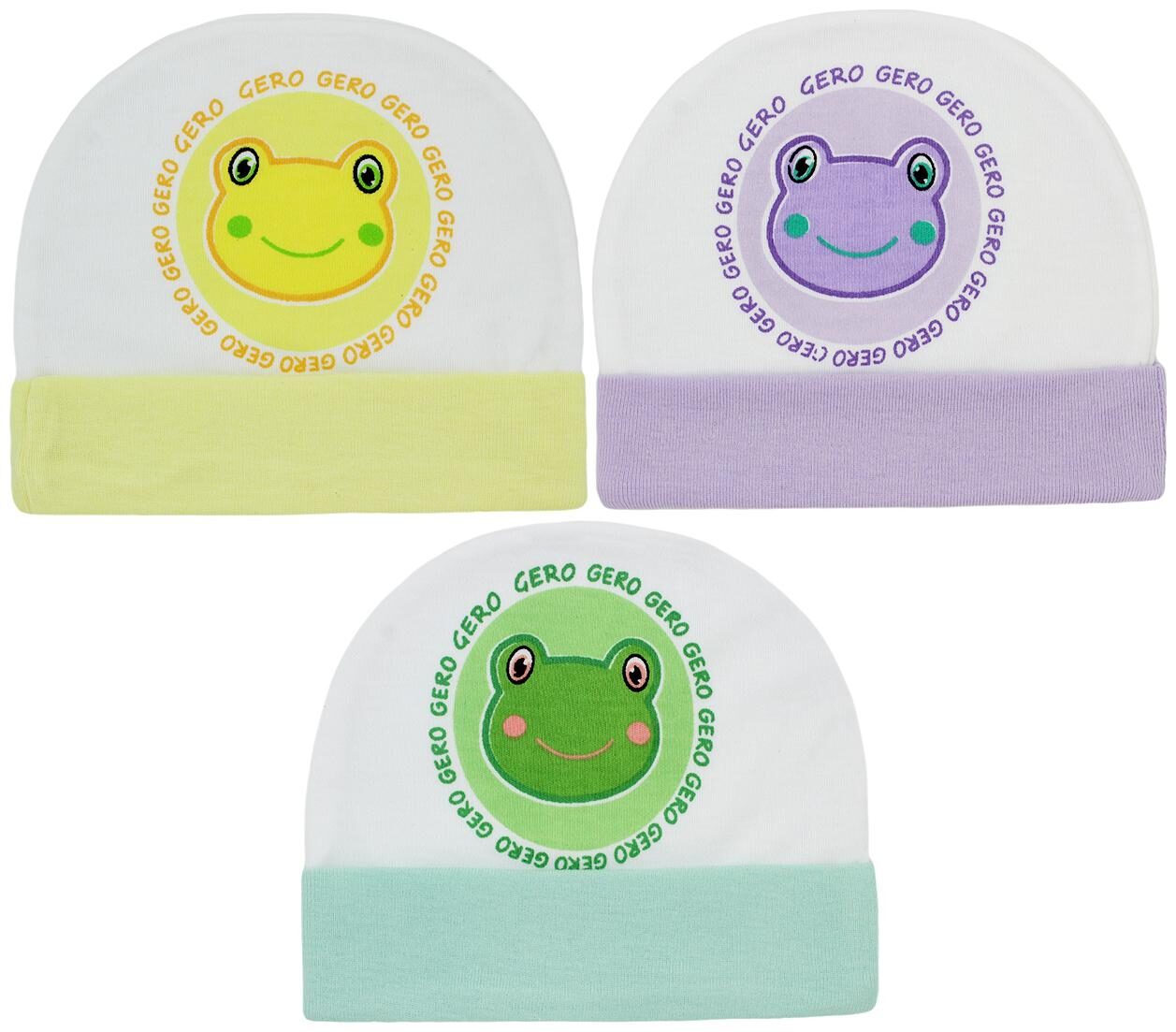 

Neska Moda Baby Boys And Girls Multicolor Cap For 0 To 18 Month Pack Of 3 KC20