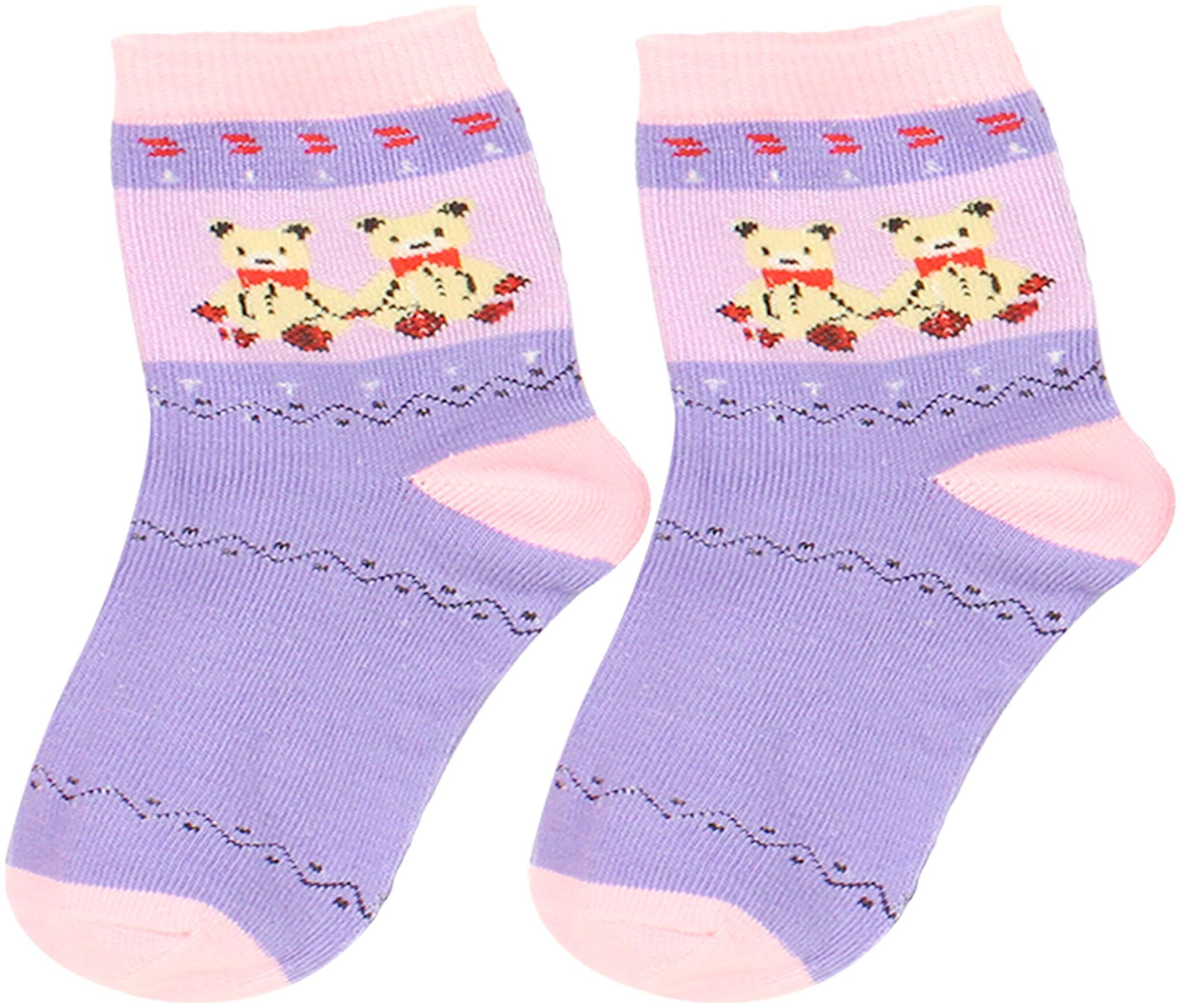 

Neska Moda Kids Cotton Ankle Length Socks Purple
