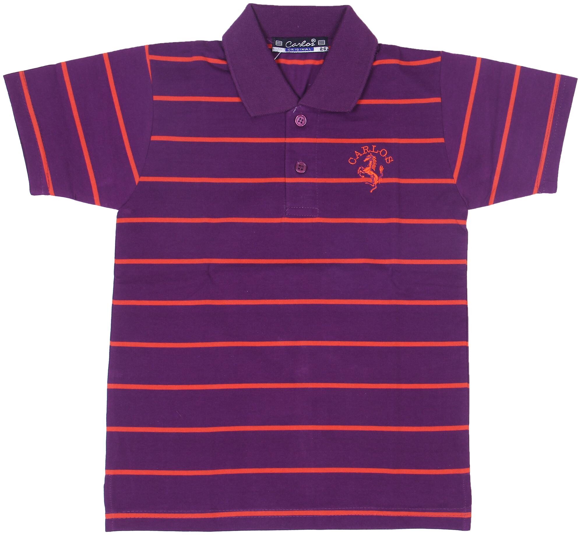 

Neuvin Boy Cotton Striped T-shirt - Purple