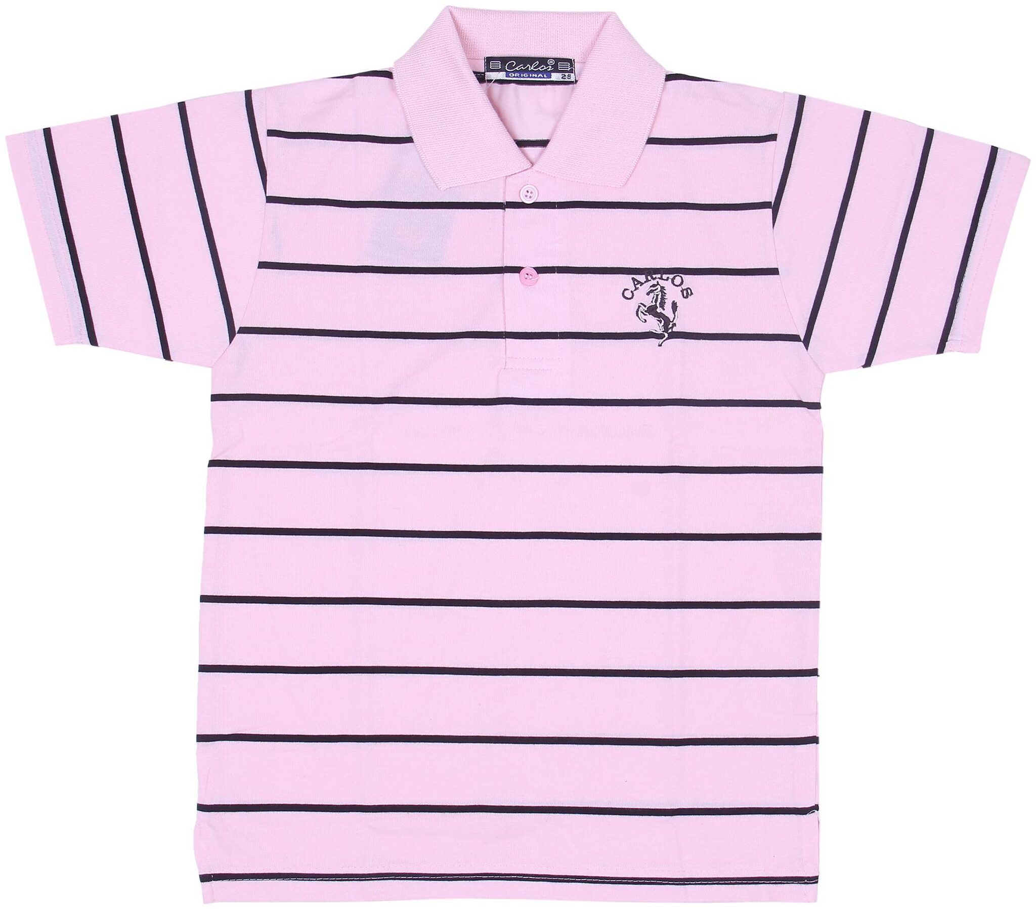 

Neuvin Boy Cotton Striped T-shirt - Pink