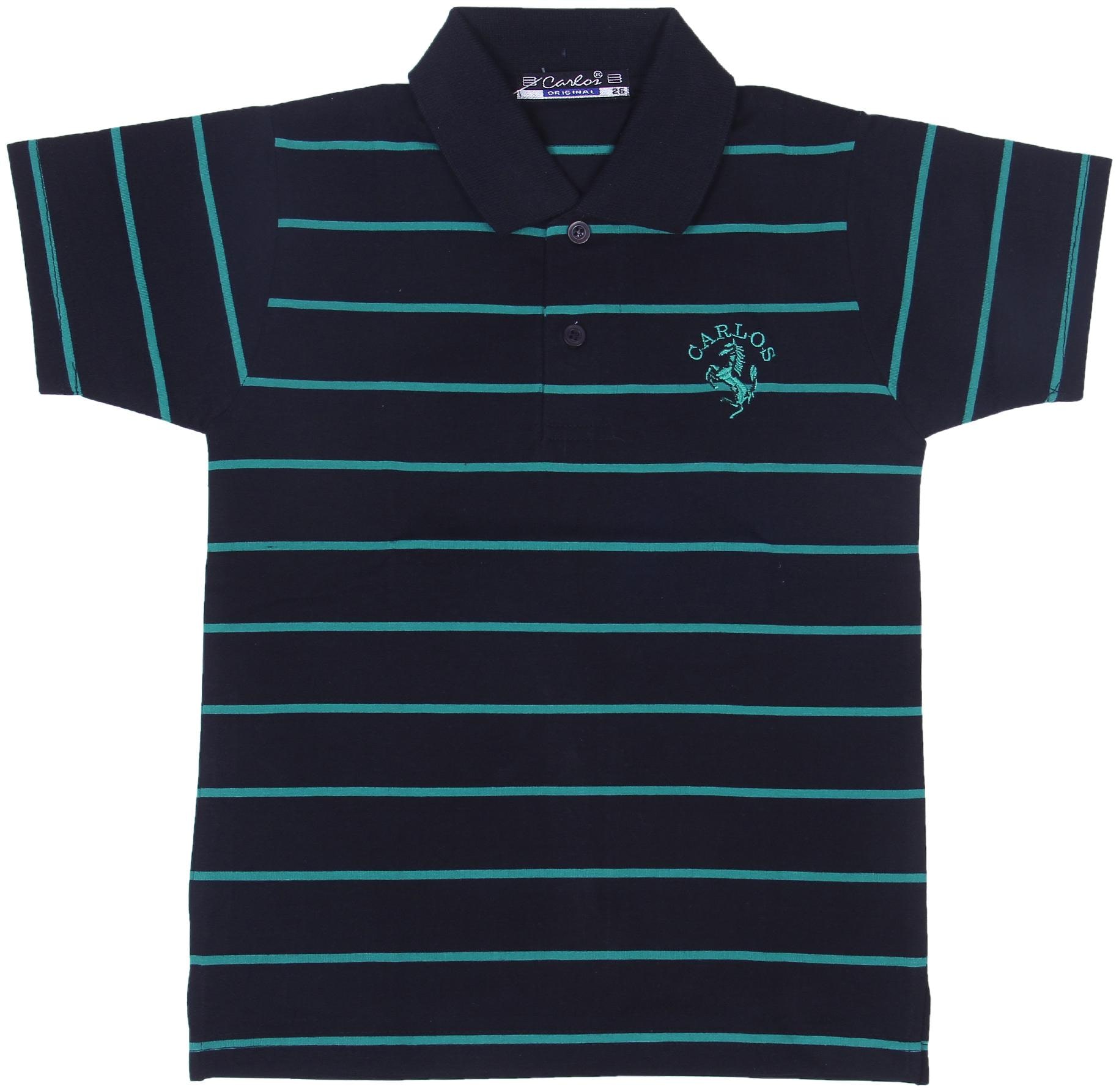 

Neuvin Boy Cotton Striped T-shirt - Black