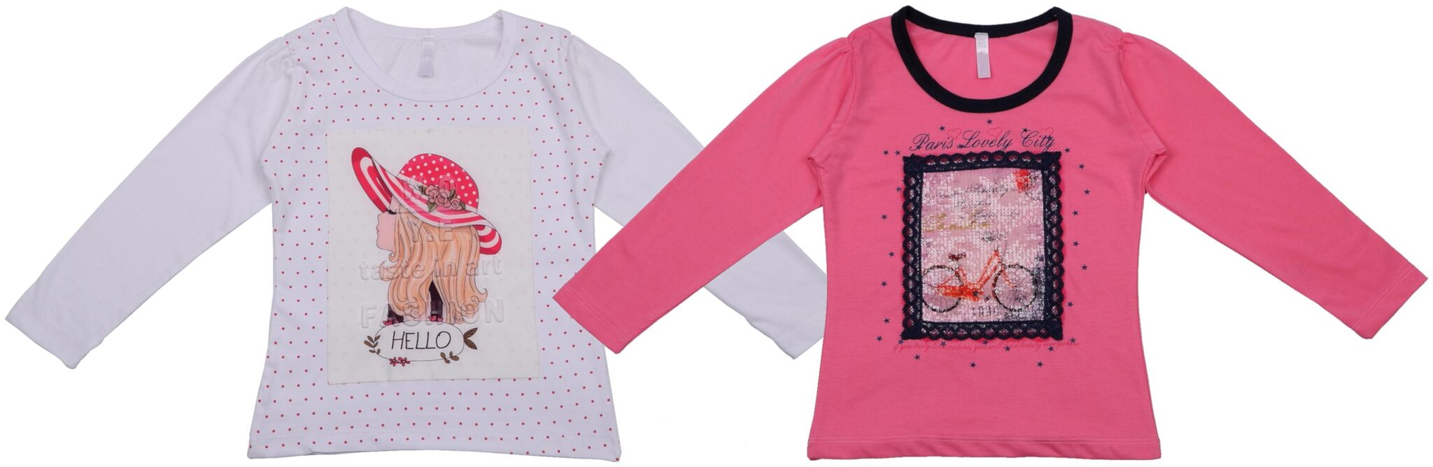 

Neuvin Girl Cotton Printed T shirt - White Pink