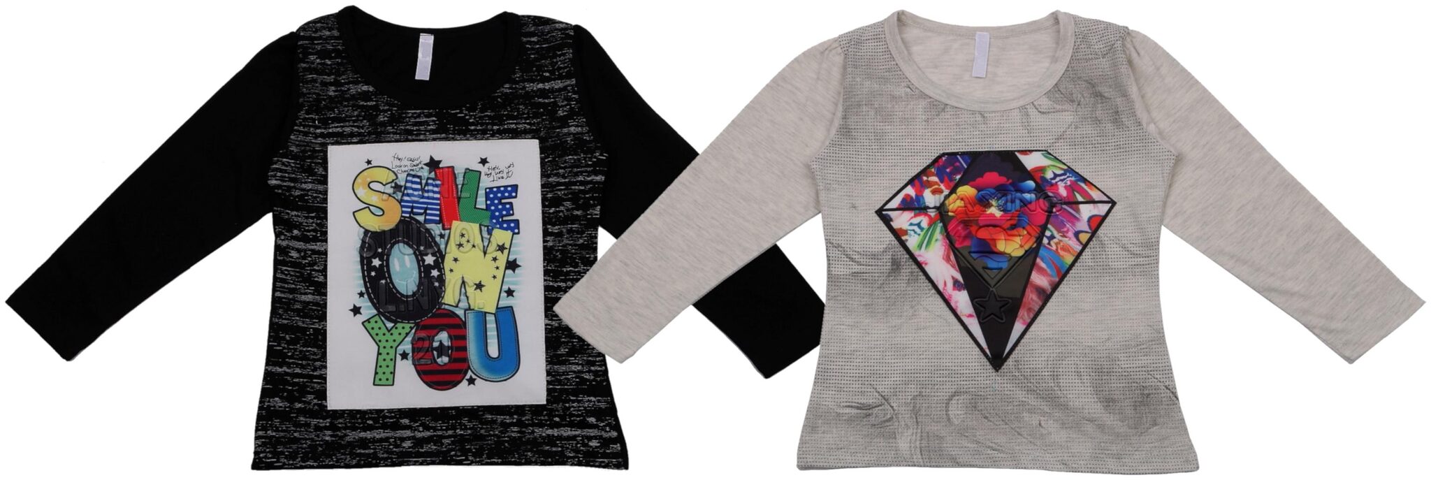 

Neuvin Girl Cotton Printed T shirt - Black Cream
