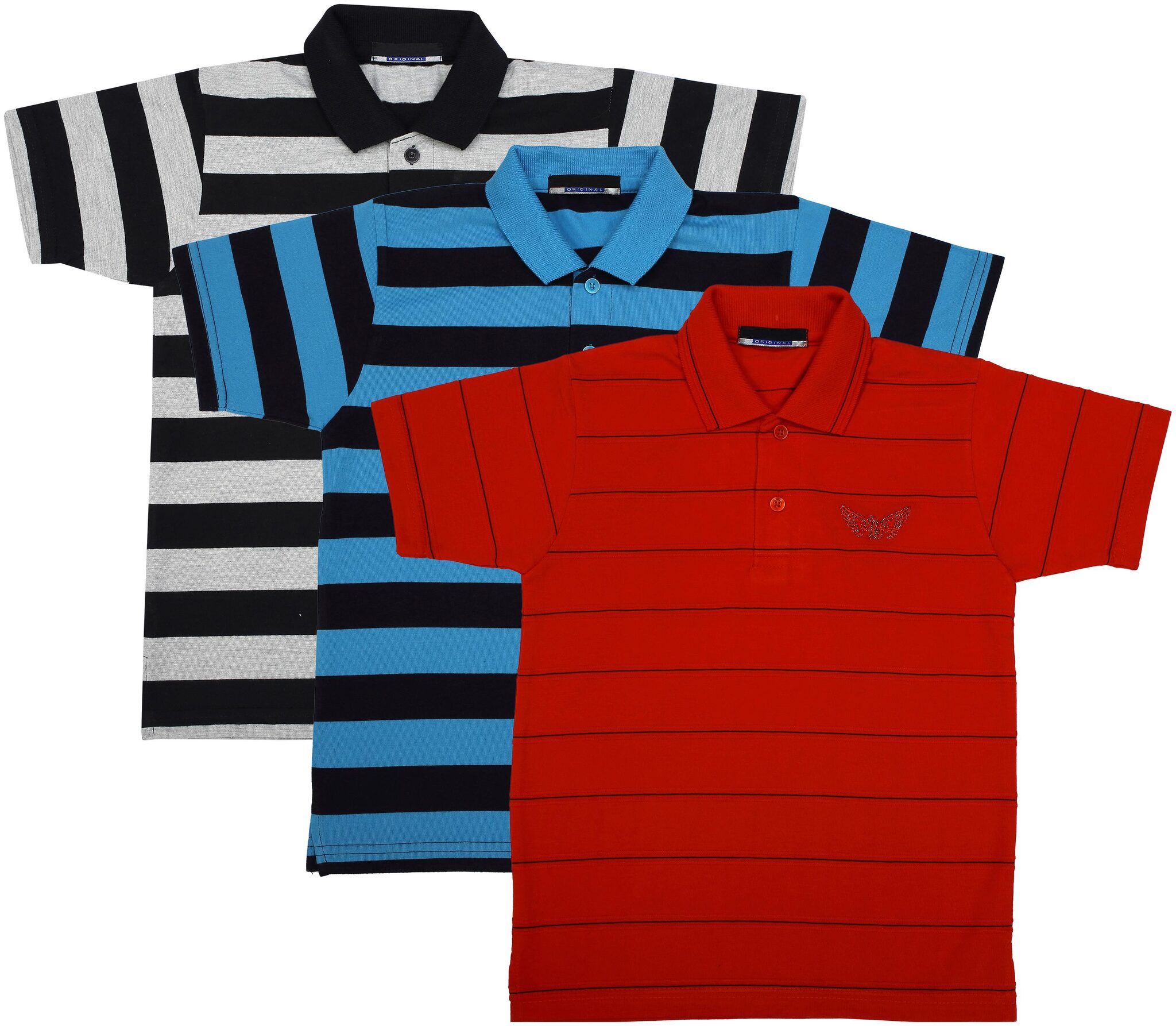 

Neuvin Cotton Solid T shirt for Baby Boy - Multi