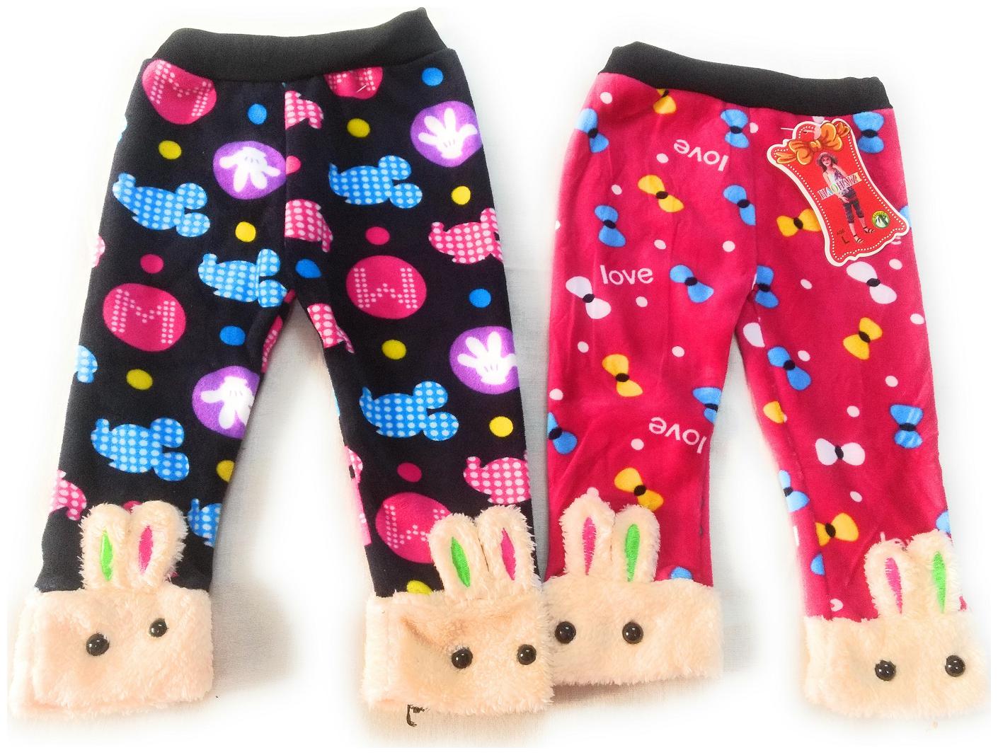 

New Jain Traders Baby girl Wool blended Printed Leggings - Multi