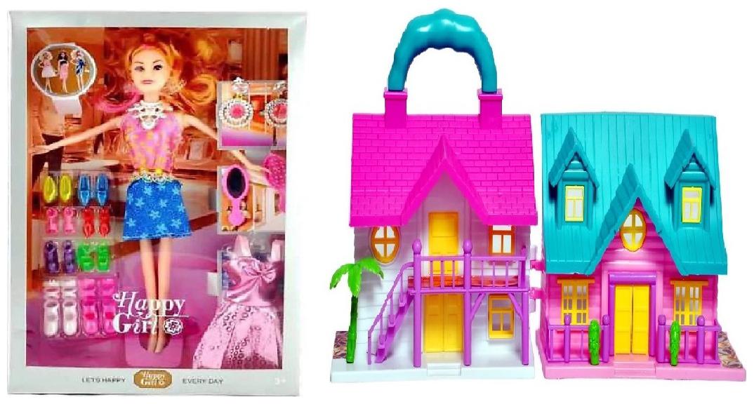 doll set doll house