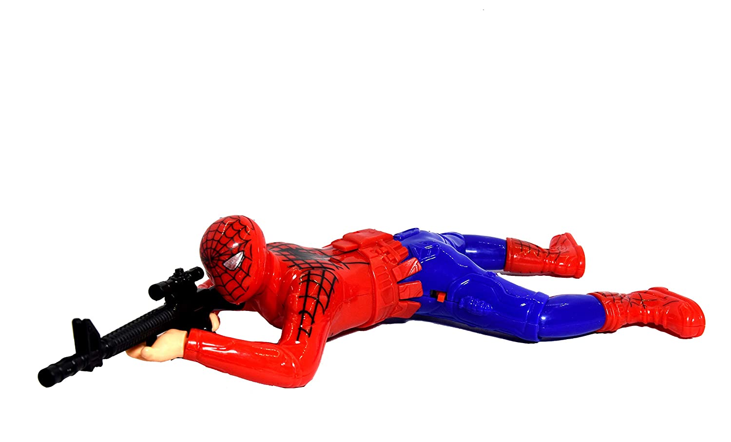 

New Pinch Super Hero Crawling Action Toy with Lights and Sound - Crawls with Gun and Shooting Sound (Pack of 1)