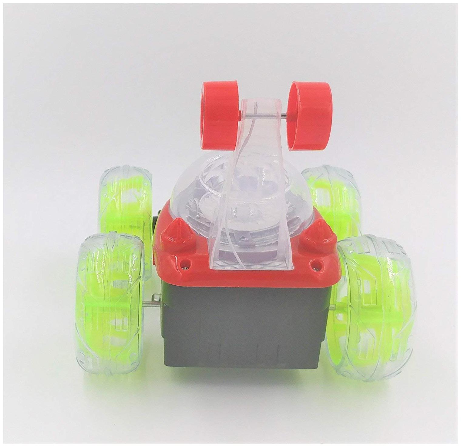 

New Toy Chehar Enterprise 360 deg Rotating Front Axle Spinning Wheels remote control Stunt Car with Colourful 3D Lights Music(multicolor)