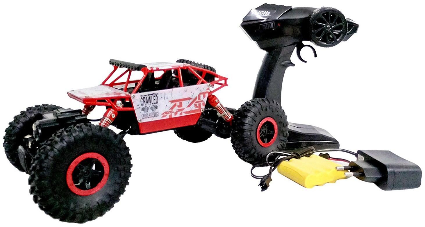 

NEw toy chehar enterprise Rock Crawler with Remote Control road off rock through monster car(multicolor)