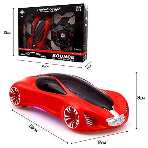 

NEw Toy Chehar Enterprise High Speed 1 4 Bounce Rollover Stunt Car with Steering Wheel for Kids(multicolor)