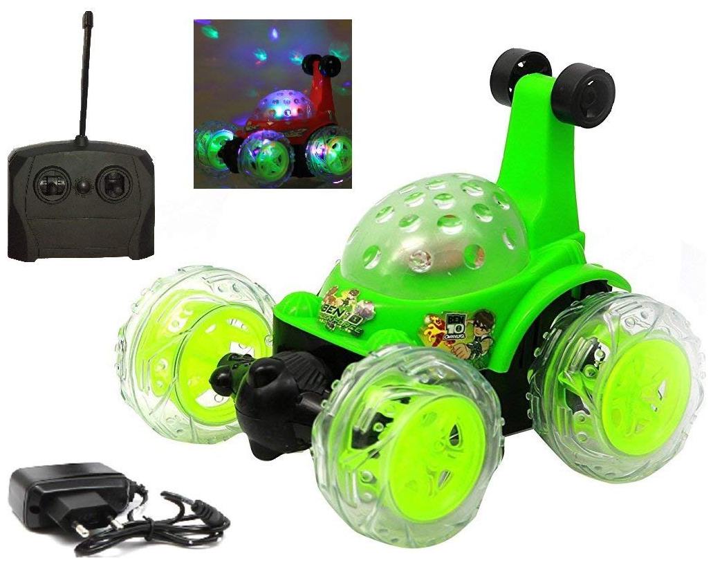 

New Toy Chehar Enterprise Rechargeable BEN 10 Stunt Car Big Size 360 deg Rotating Remote Control