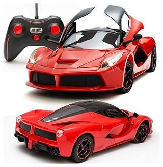 New Toy Chehar enterprise Ferrari Remote Control Car, Rechargeable, Opening Doors, Frustration Free Packaging, Red