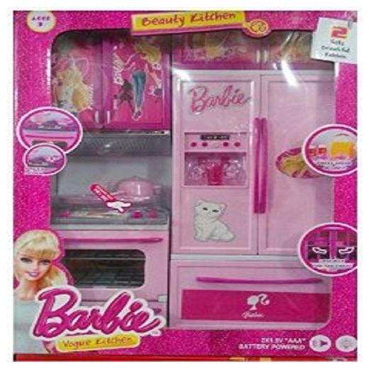 

New Toy Chehar enterprise Pink Barbie Modern Kitchen Set