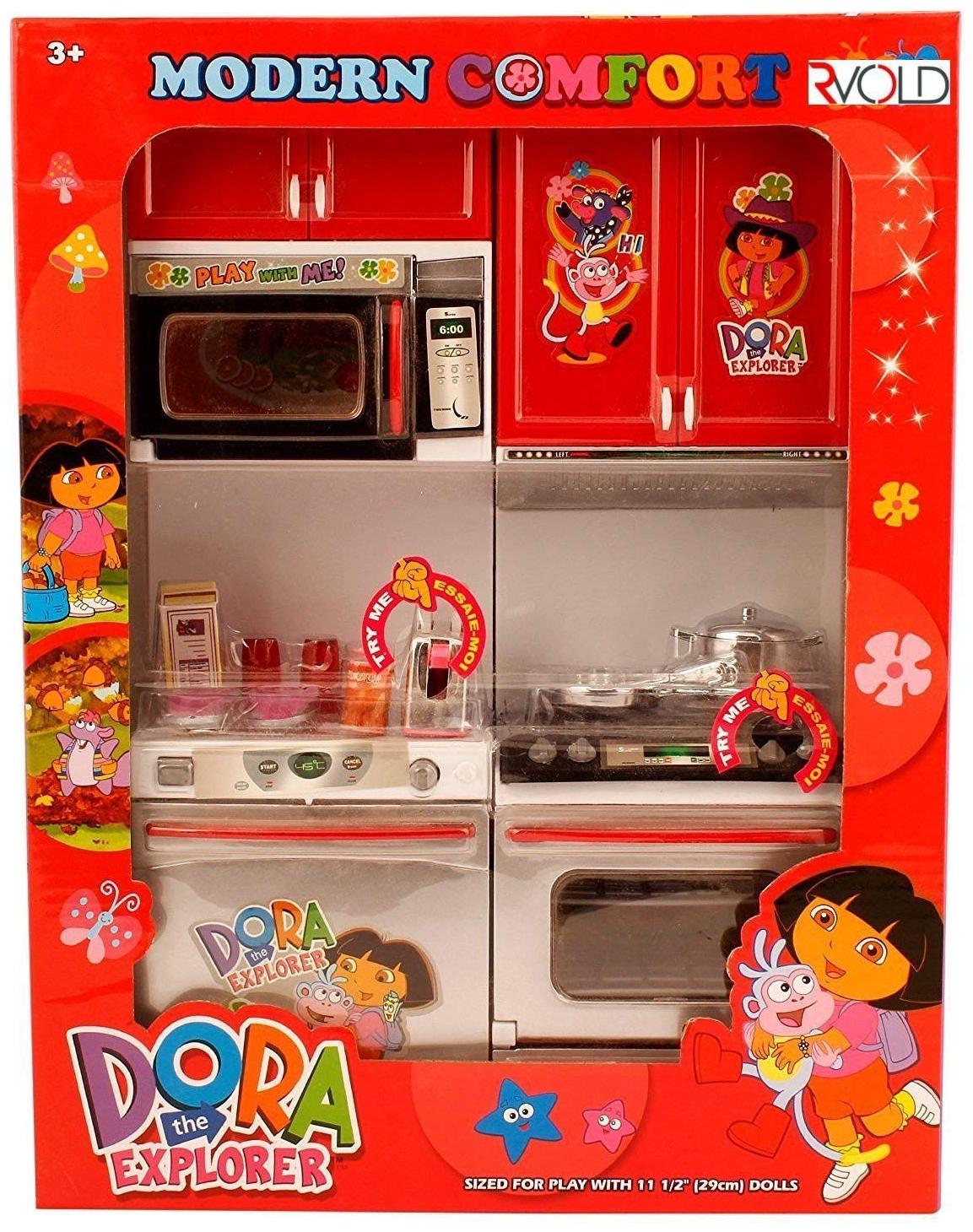 

New toy chehar enterprise Dora Play With Me Battery Operated Kitchen Play Set