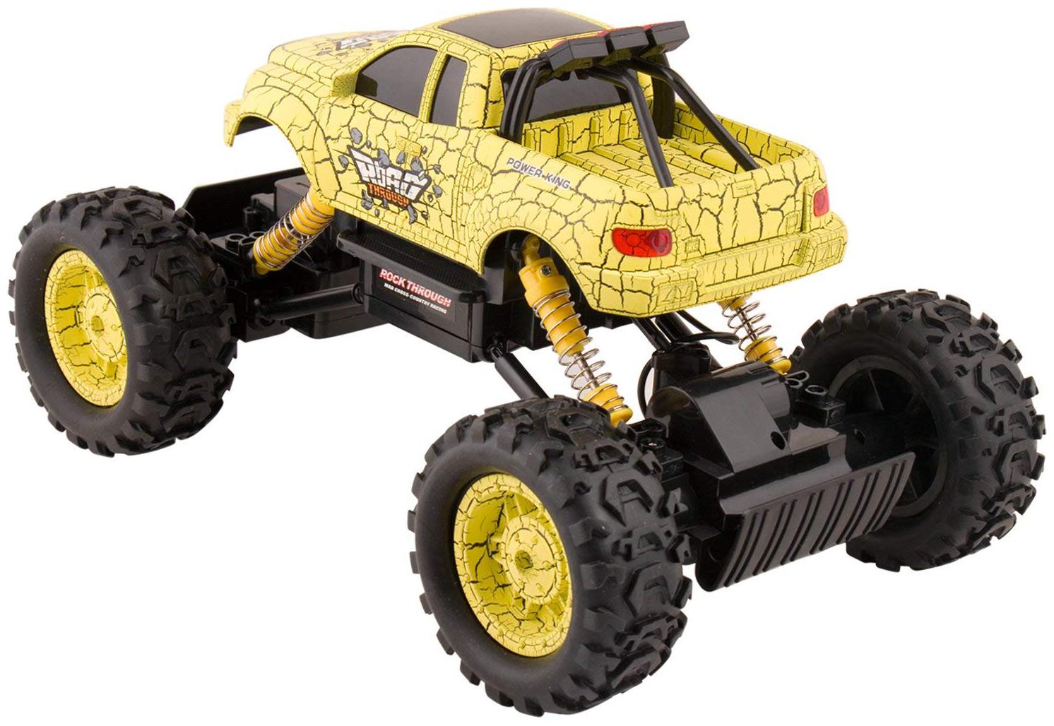 

New Toy chehar Enterprise 1 14 Scale 2 4GHz All 4 Wheel Drive Off-Road Rock Through Racing Rally Rock Crawler Car with Remote Control (Multicolor)
