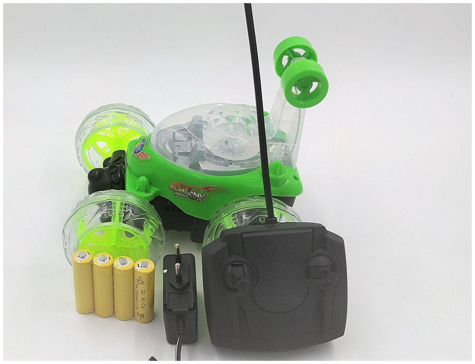 

New Toy chehar Enterprise Plastic 360 deg Rotating Front Axle Spinning Wheels Stunt Car with 3D Light and Music (Multicolor)
