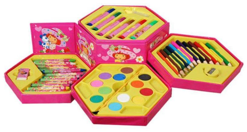 

New Toy chehar Enterprise Multicolour Plastic Colors Box Set (46 pcs)