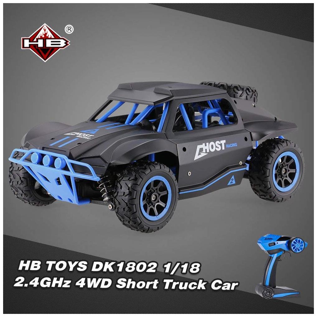 

New Toy Chehar Enterprise 1 18 Scale 2 4GHz 4WD High Speed Short Truck Off-Road Racing Rally Car remote controlbattery operated car(Multi Colour)