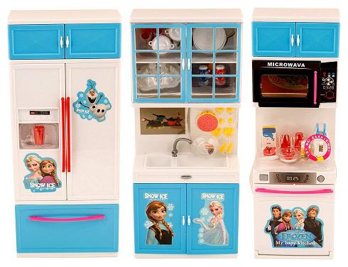 

New Toy Chehar Enterprise Beautiful FROZEN Battery Operated Modern Kitchen Play Set