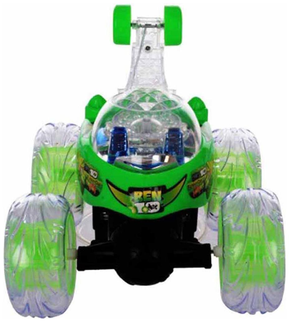 

New Toy Chehar Enterprise Rechargeable BEN 10 Stunt Car Big Size 360 deg Rotating Remote Control (Multicolour)