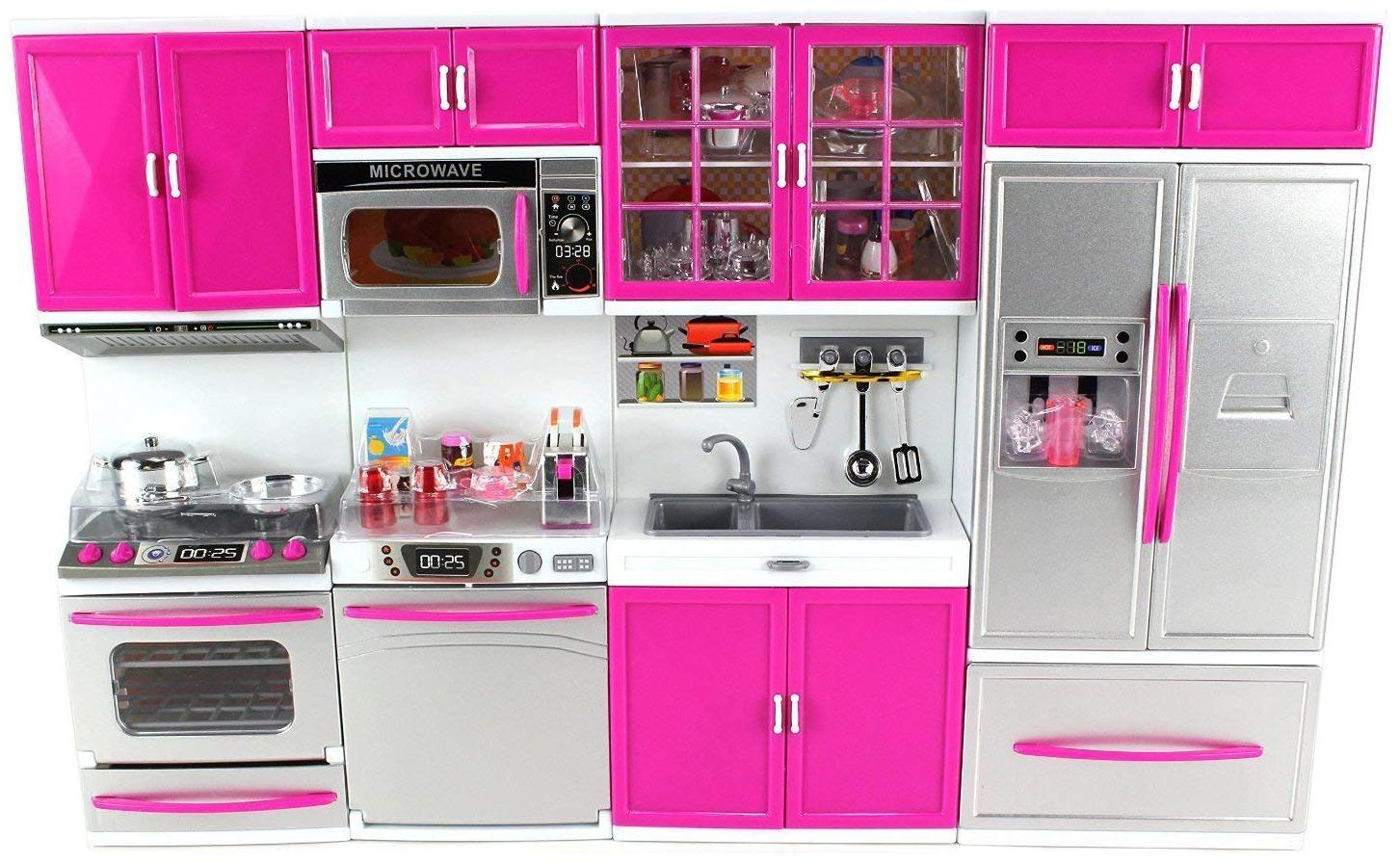 

New toy chehar Enterprise My Modern Battery Operated Toy Doll Kitchen Playset w Lights Sounds