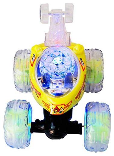 

New Toy Chehar Enterprise 360 deg Plastic Rotating Front Axle Spinning wheels Stunt Car with Colourful 3D Lights and Music (multicolor)