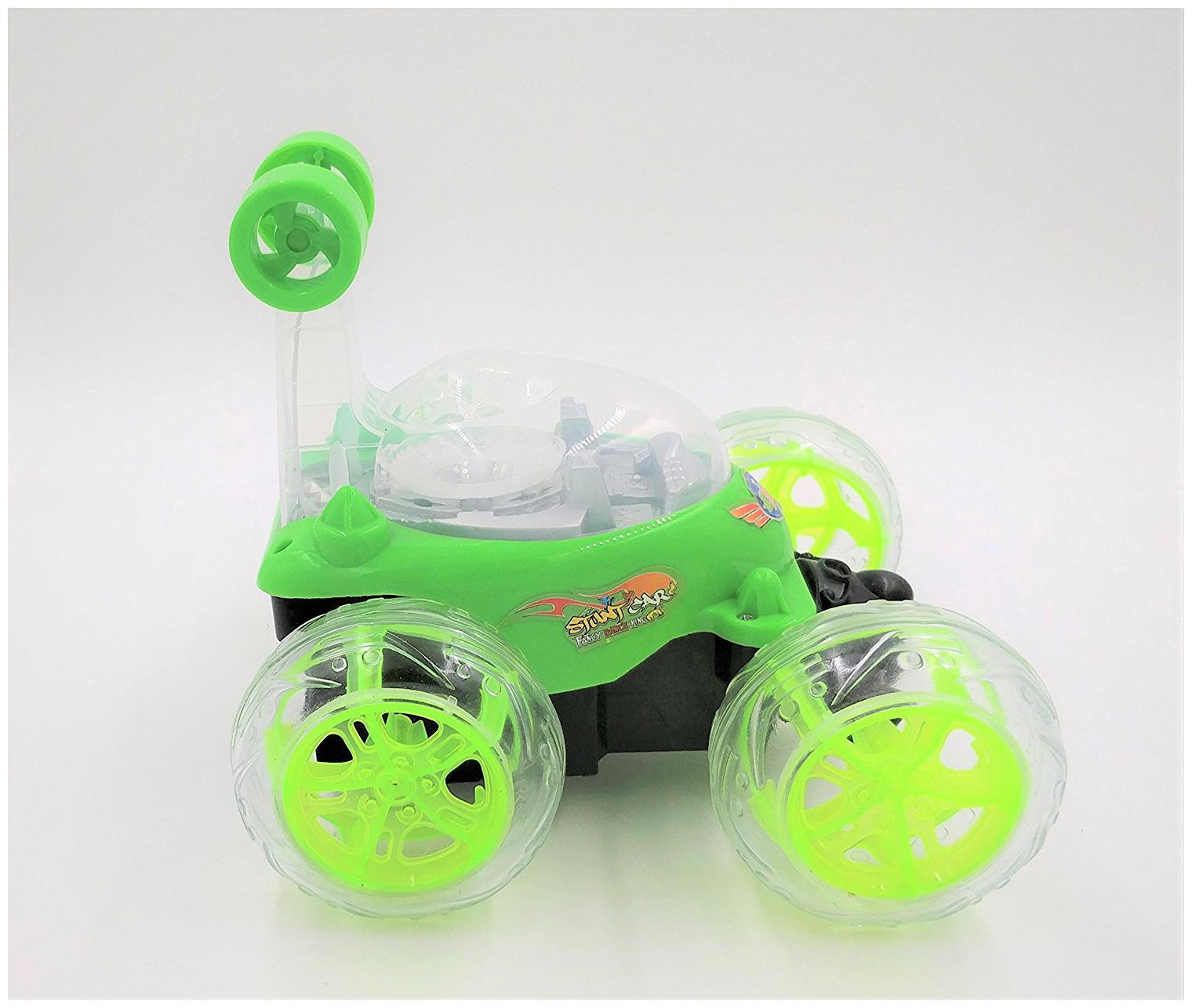 

New Toy chehar Enterprise Plastic 360 deg Rotating Front Axle Spinning Wheels Stunt Car with 3D Light and Music (Multicolor)