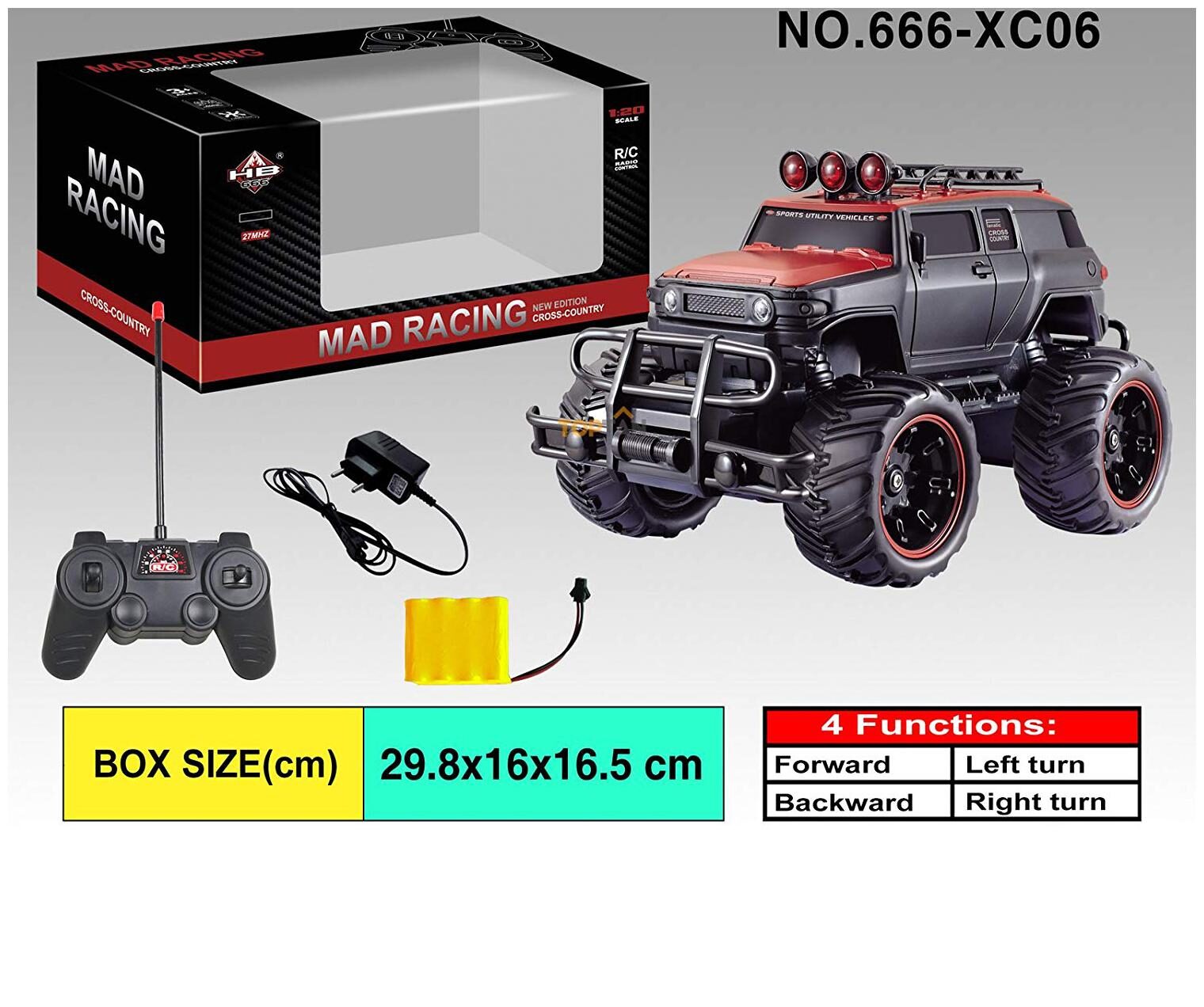 

New Toy Chehar Enterprise Plastic 1 20 Hummer Rock Crawler Rechargeable Monster Truck Racing Car (multicolor)