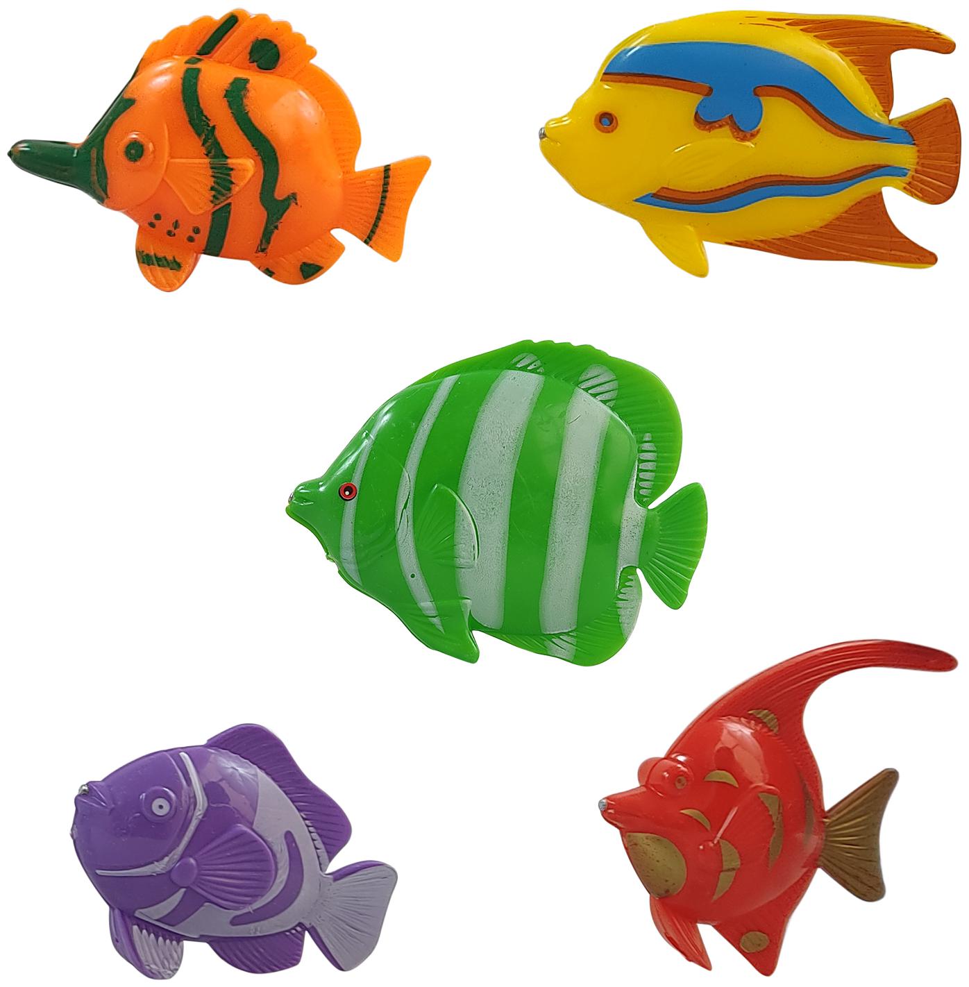 

Nhr Fish Catching Magnetic Fishing Game With Rope For Kids (1 Rod And 6 Fishes)