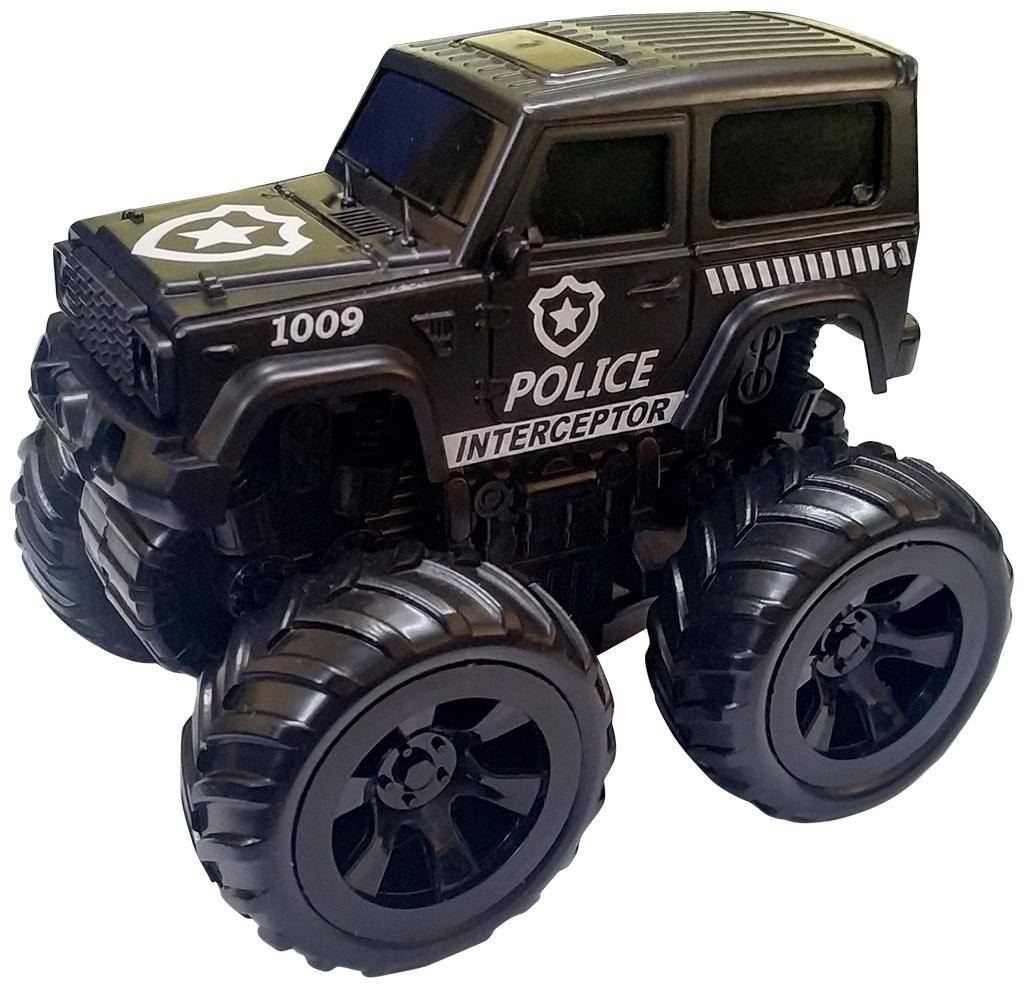 

NHR Mini Friction Powered Unbreakable Cars for Kids Big Rubber Tires Pull Back Monster Toy Car for Baby Boys (BLACK)