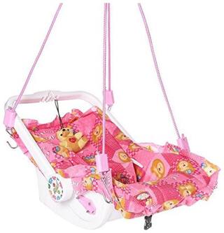 NHR Multipurpose (9 in 1) Pink baby carry cot with mosquito net and Sun shade