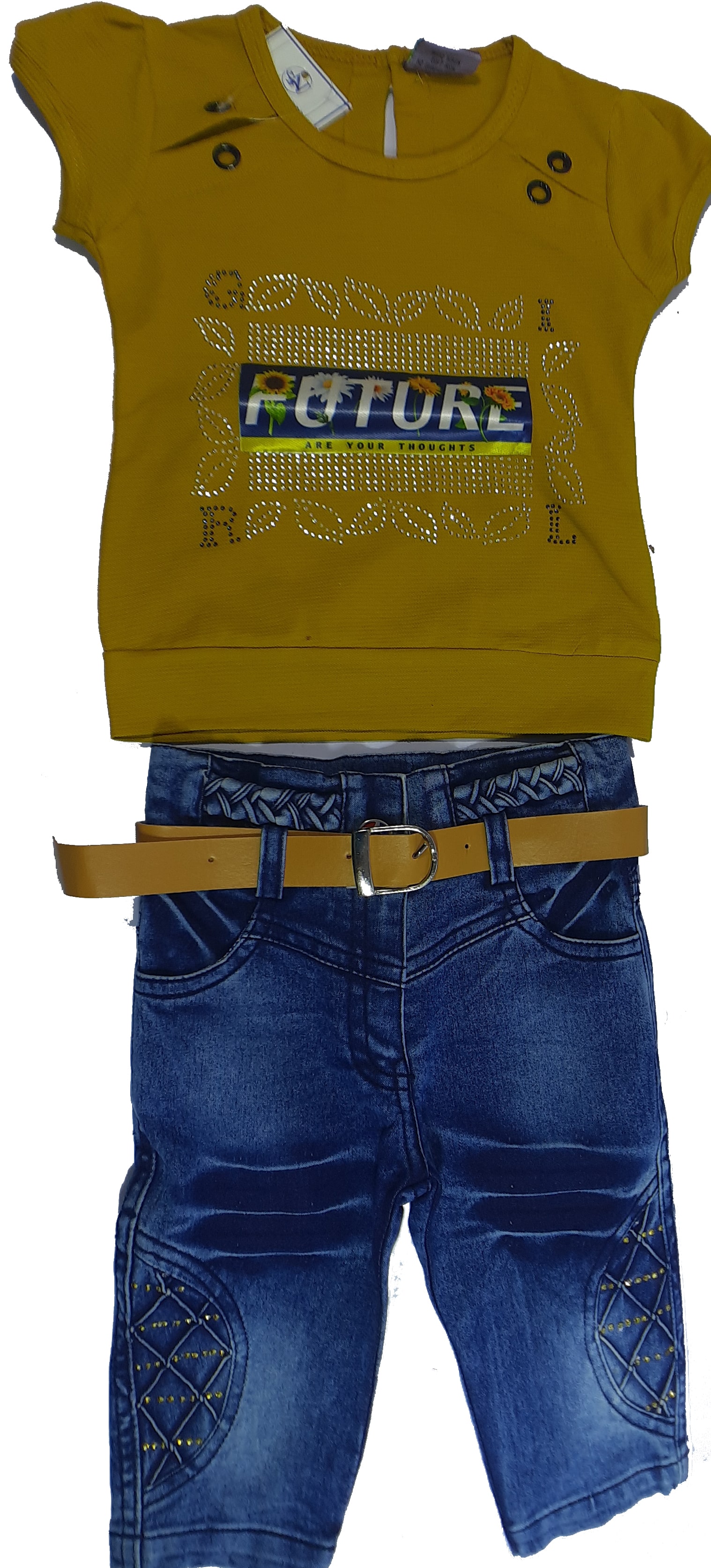 

nikur essence Baby girl Top bottom set - Green Blue