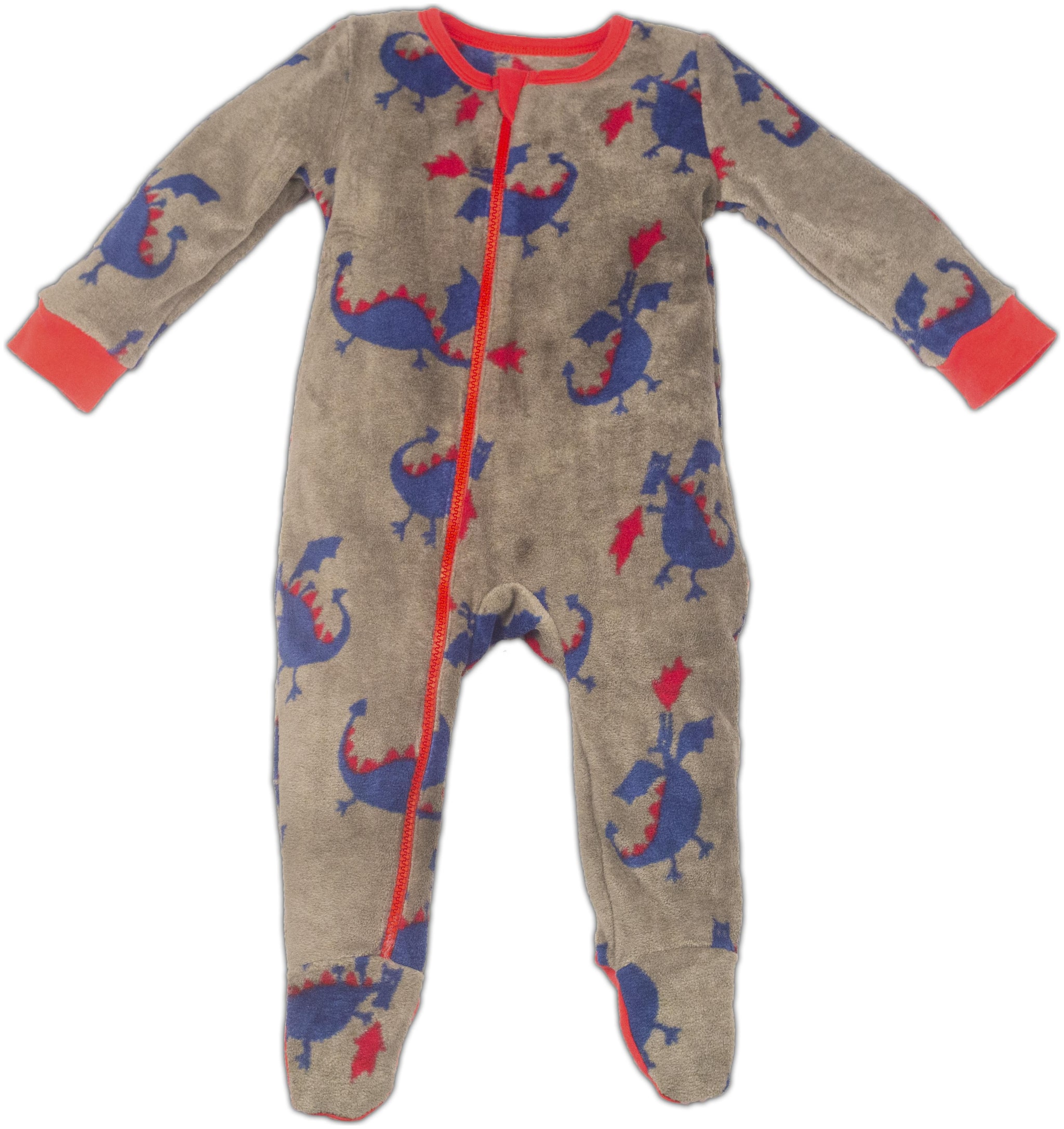 

Nino Bambino Unisex Wool blended Printed Romper - Grey