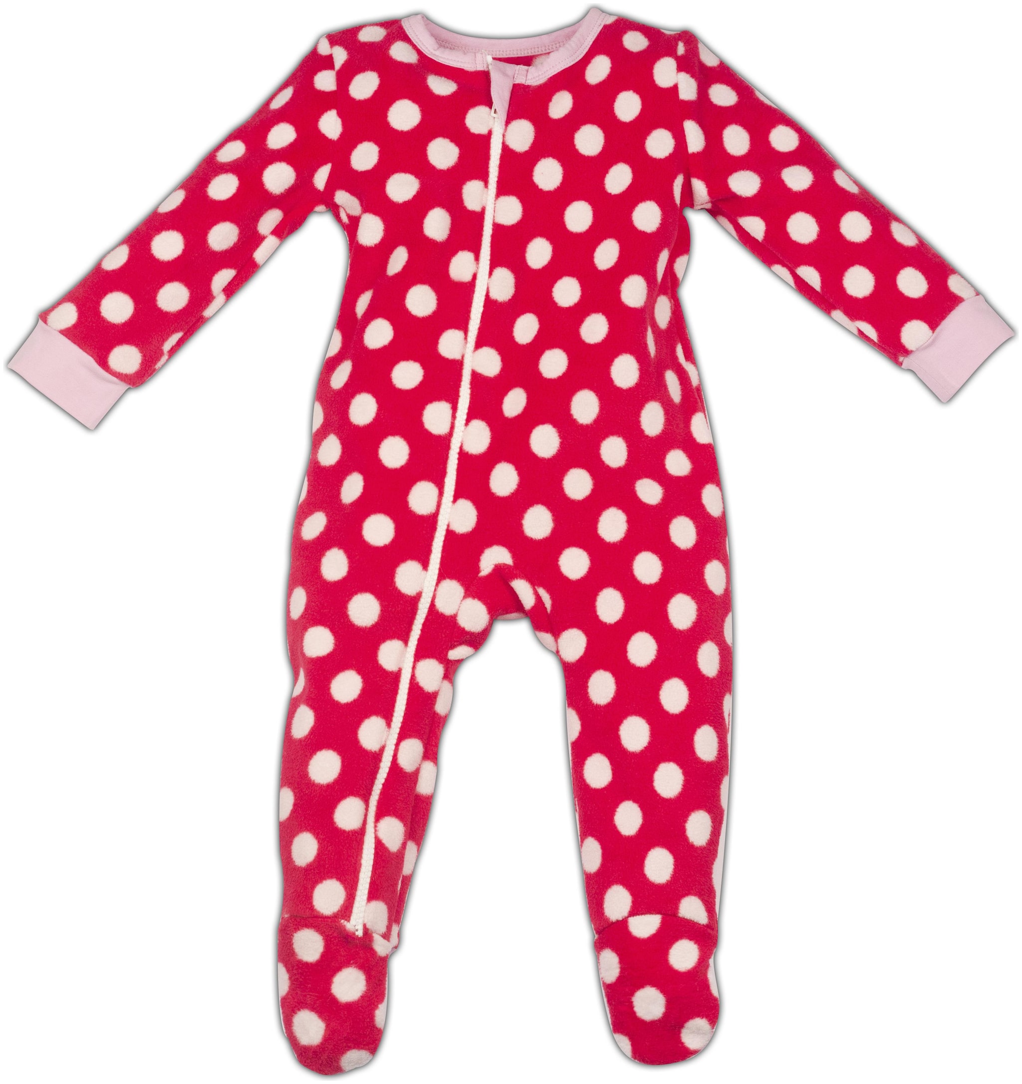 

Nino Bambino Unisex Wool blended Polka dots Romper - Red