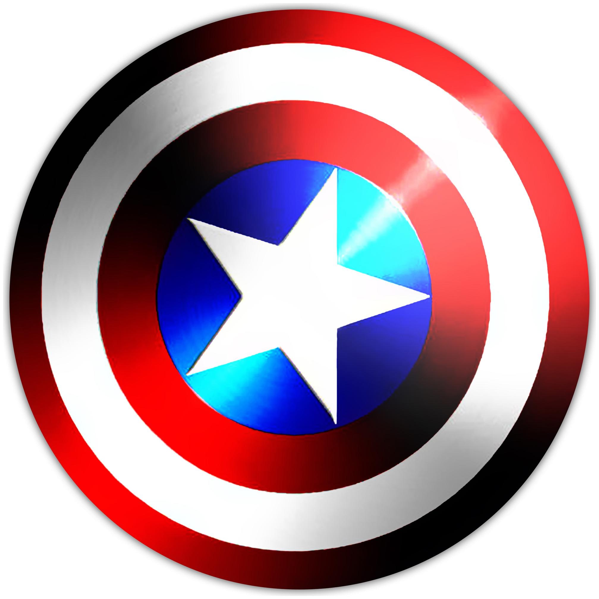 

Nockout Designer Round Gaming Non-Slip Rubber Base Mouse Pad for Laptop and Computer (20 cm x 20 cm Captain America Shield)