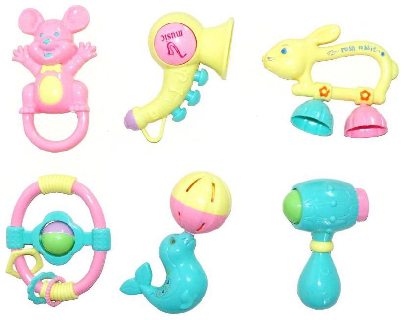 

Non Toxic Rattle Set (6 Pieces)
