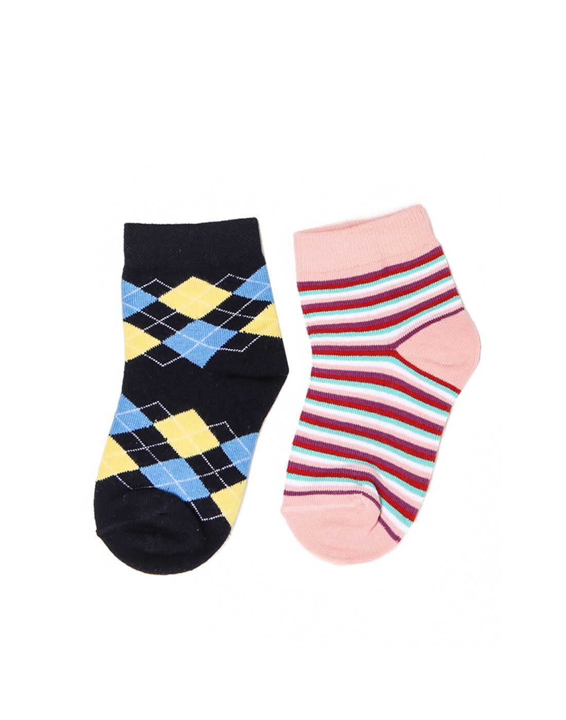 

Norman Todd Unisex Kids Multicolor Ankle Length Socks Pack of 2