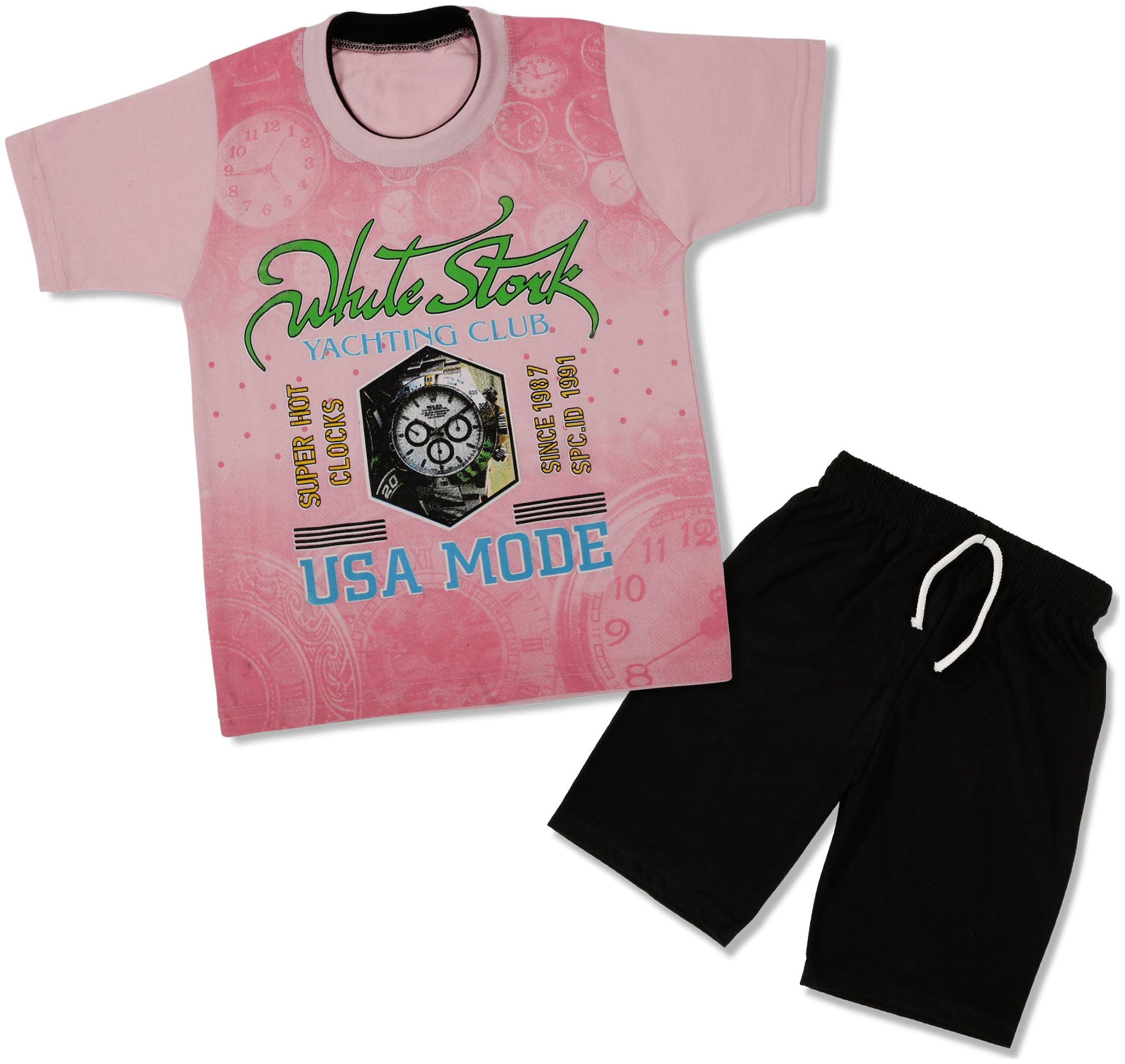 

NOWT Cotton Printed Top Bottom Set - Pink