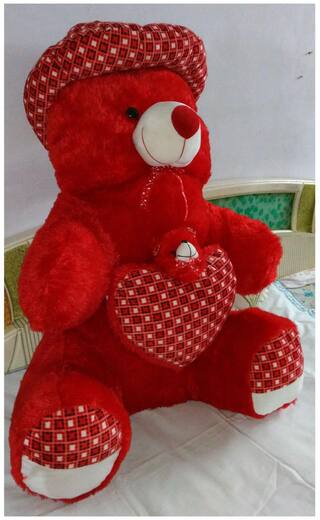 Oh Baby Red Teddy Bear - 100 cm