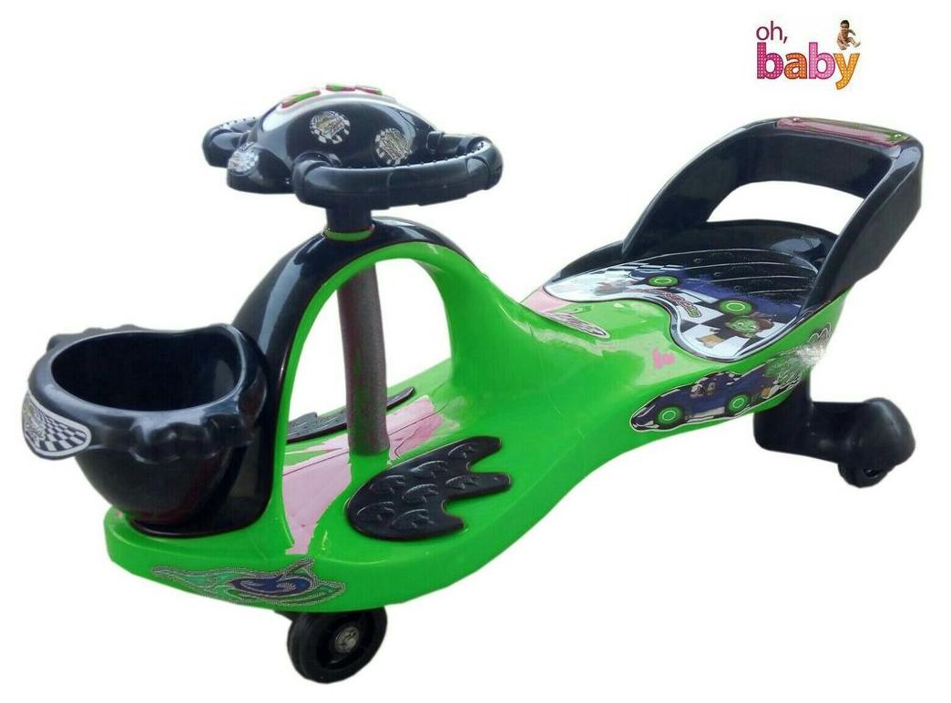 

Oh Baby Baby Frog Shape With Back Support Musical Light Magic Car For Your Kids SE-MC-27