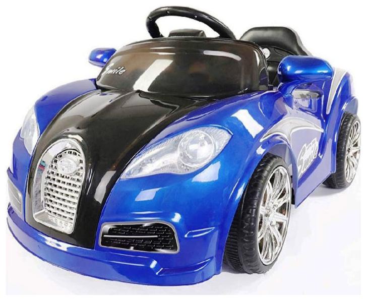

Oh Baby Baby Battery operated blue car with remote control mobile music connectivity and up and down gear system for your kids SE-BO-04