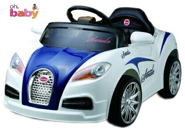 Oh Baby;Baby Battery Operated LED Light Car BLUE Color With Remote Control And Mobile Music Connectivity For Your Kids SE-BOC-59