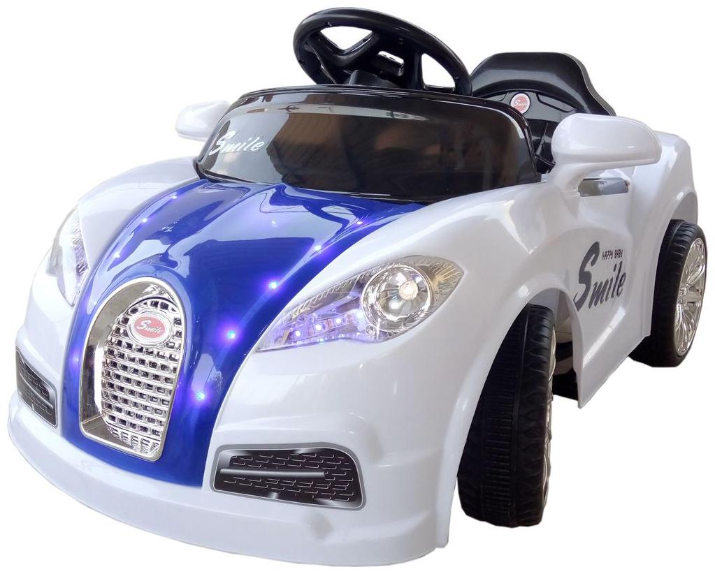 

Oh Baby Baby Battery Operated LED Light Car WHITE Color With Remote Control And Mobile Music Connectivity For Your Kids SE-BOC-33