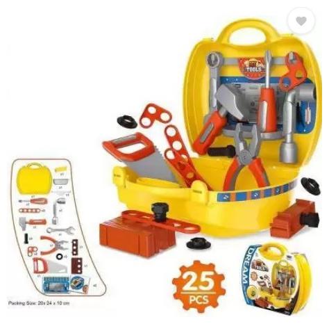 

Oh Baby Branded Machainic Toll Box Luxury Pretend Play Tool Set With Handy Suitcase For Kids