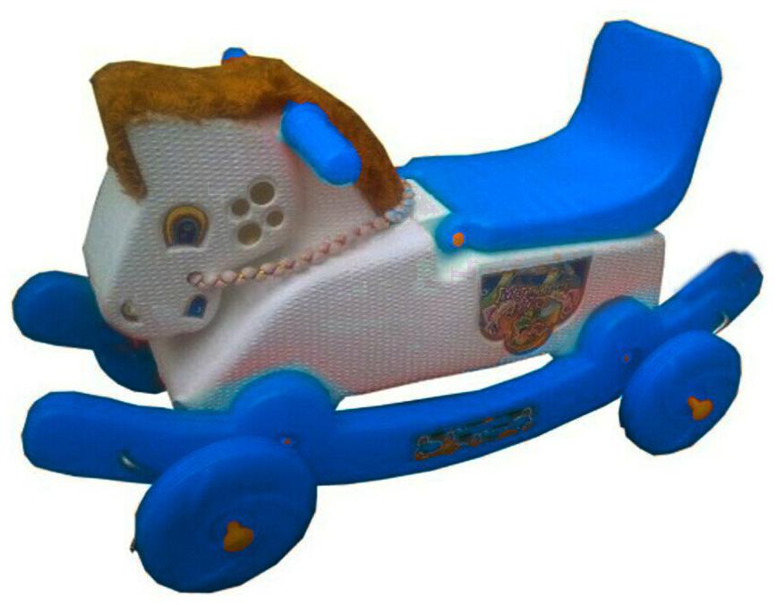 

Oh Baby Multi color Rocking Plastic Horse With Wheel SE-RT-03